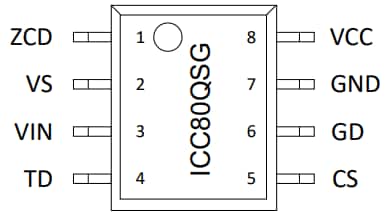 Infineon Technologies ICC80QSG单级反激式控制器IC
